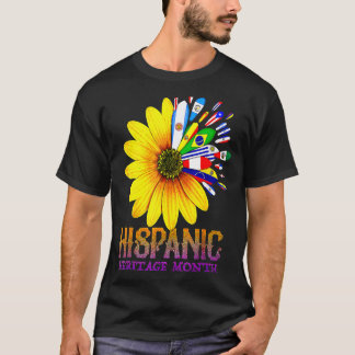Nationales hispanisches Kulturerbe Monat Latino Fl T-Shirt