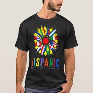 Nationales hispanisches Kulturerbe Monat Latino Fl T-Shirt