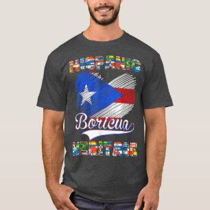 Nationales hispanisches Kulturerbe Monat Puerto Ri T-Shirt