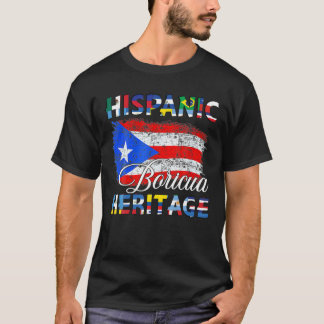 Nationales hispanisches Kulturerbe Monat Puerto Ri T-Shirt