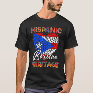 Nationales hispanisches Kulturerbe Monat Puerto Ri T-Shirt