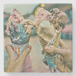 Nationales Ice Cream Day-Geschenk Steinuntersetzer