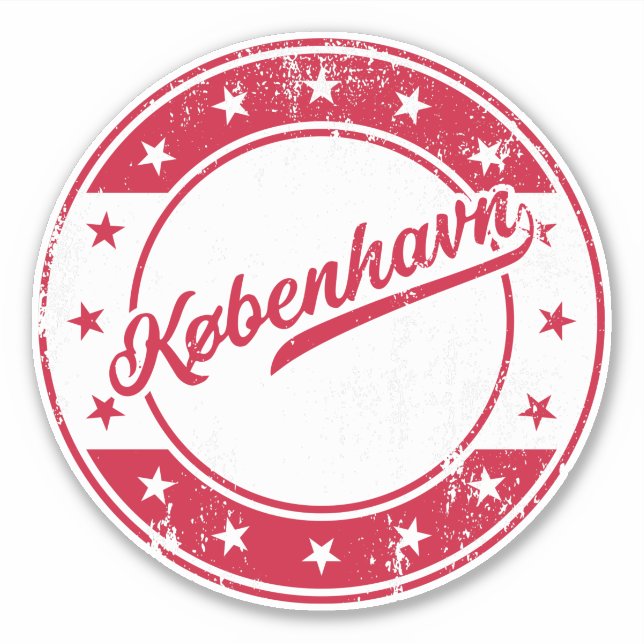 Nationales København Dänemark Sticker (Vorderseite)