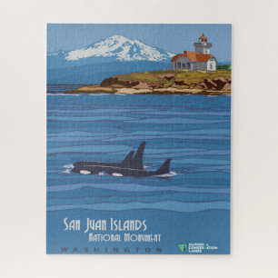 Nationales Monument-Poster der San Juan-Inseln Puzzle