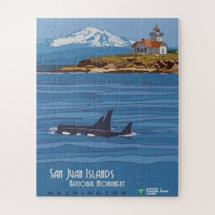 Nationales Monument-Poster der San Juan-Inseln Puzzle