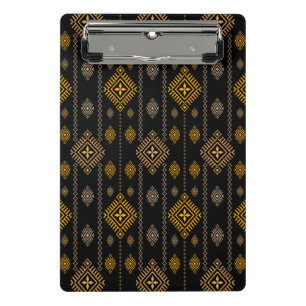 Nationales Muster Boho Kultur Ethnic Design Mini Klemmbrett