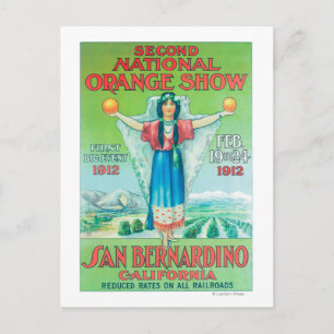 Nationales Orange-ShowPoster #4 Postkarte