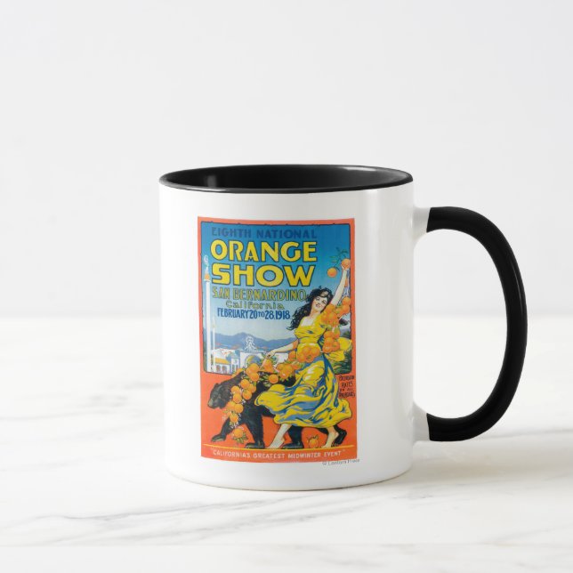 Nationales Orange-ShowPoster #5 Tasse (Rechts)
