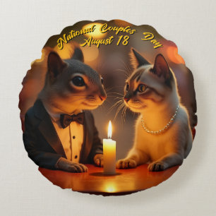 Nationales Paartagskissen Rundes Kissen