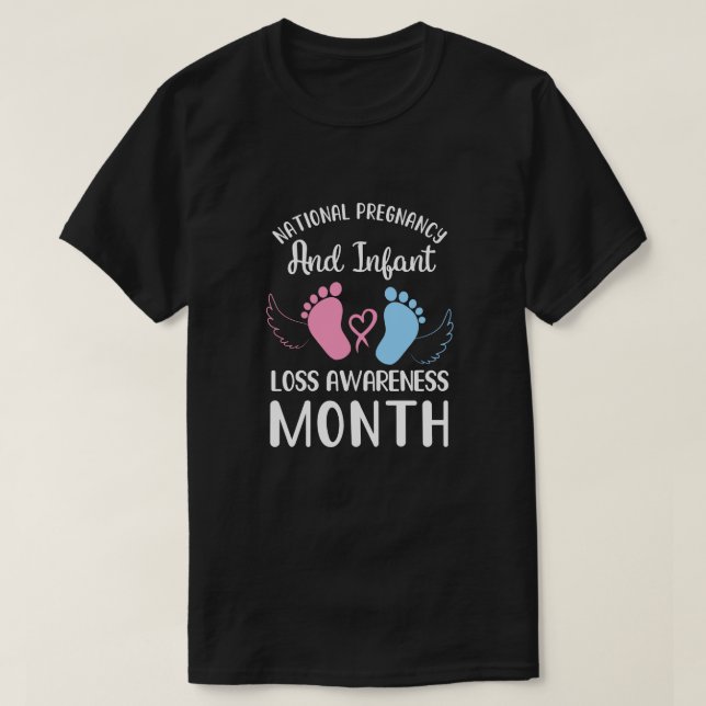 Nationales Pregnancy and Säugling Loss Awareness M T-Shirt (Design vorne)