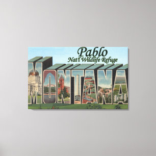 Nationales Schutzgebiet Pablos, Montana Leinwanddruck