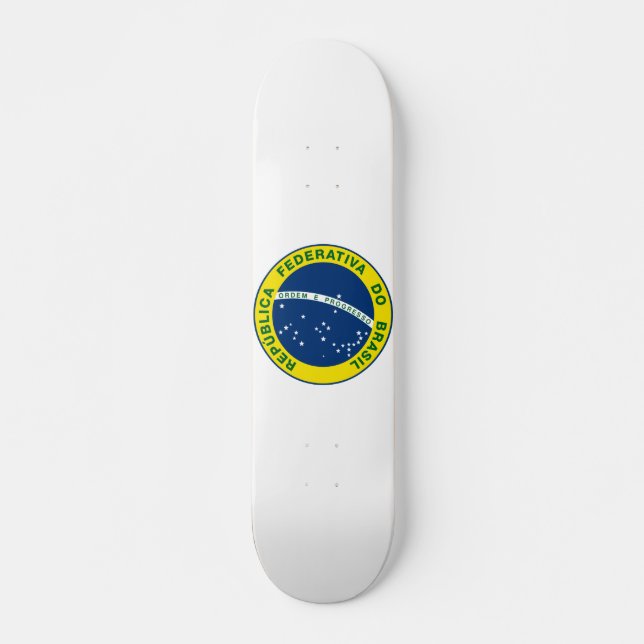 Nationales Siegel Brasiliens Skateboard (Vorne)
