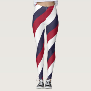Nationalfarben der Flagge Thailands diagonal gestr Leggings