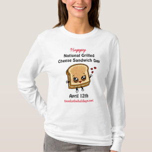 Nationalfeiertag der gegrillten Käse Sandwich - 12 T-Shirt