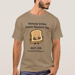 Nationalfeiertag der gegrillten Käse Sandwich - 12 T-Shirt