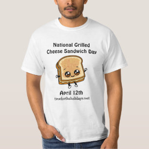 Nationalfeiertag der gegrillten Käse Sandwich - 12 T-Shirt