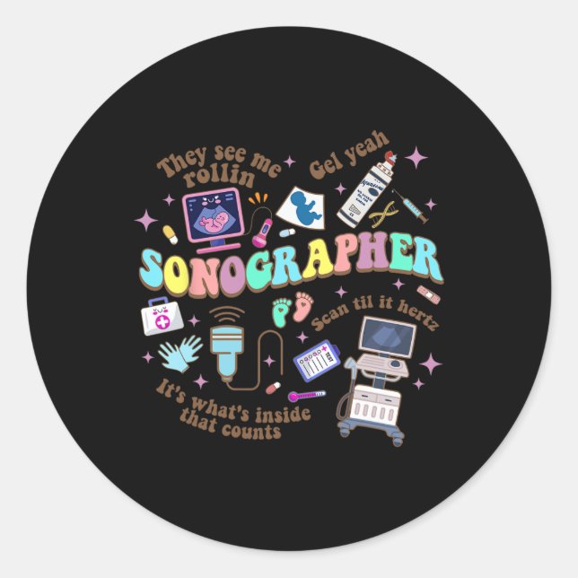 Nationalfeiertag der Krankenschwester Runder Aufkleber (Vorderseite)