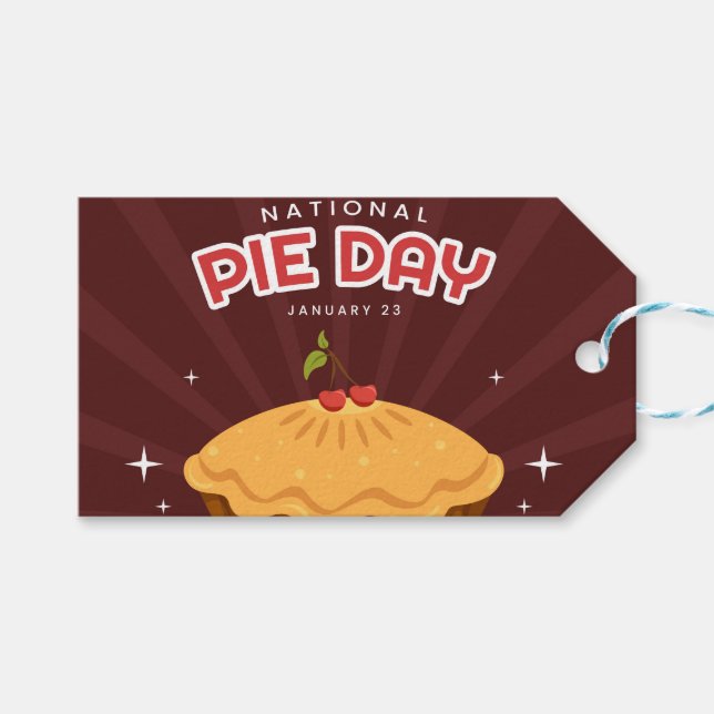 Nationalfeiertag Geschenkanhänger (Vorderseite (Horizontal))