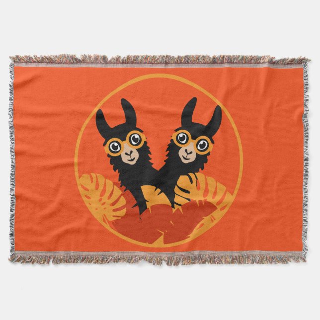 Nationalfeiertag Llama Alpaca Decke (Vorderseite)