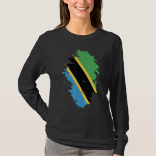 Nationalflagge Andenken an Tansania für Frauen T-Shirt