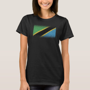 Nationalflagge Andenken an Tansania für Frauen T-Shirt