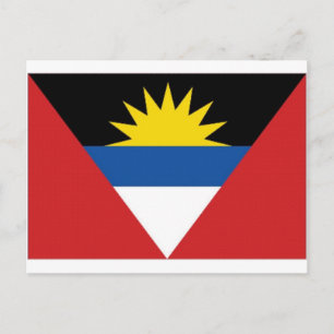 Nationalflagge Antigua Barbuda Postkarte