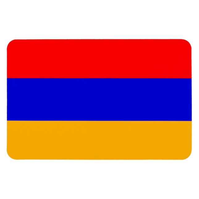 Nationalflagge Armenien Magnet (Horizontal)