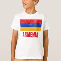 Nationalflagge Armeniens (Grunge Look)