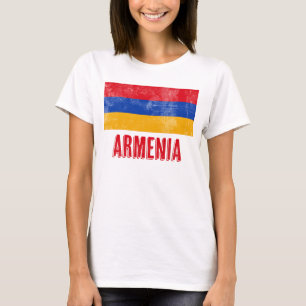 Nationalflagge Armeniens (Grunge Look) T-Shirt
