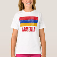 Nationalflagge Armeniens (Grunge Look)