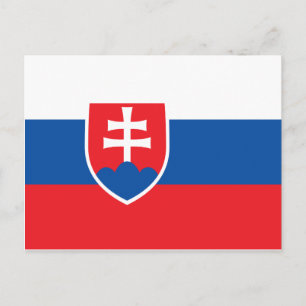Nationalflagge der Slowakei Postkarte