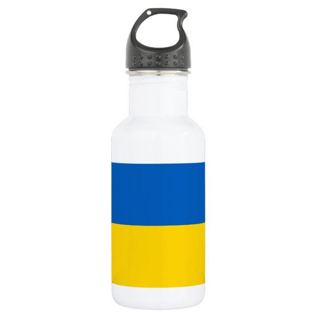 Nationalflagge der Ukraine Trinkflasche (Vorderseite)
