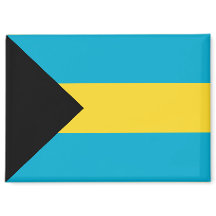 Nationalflagge des Bahamas-Rectangle-Magneten