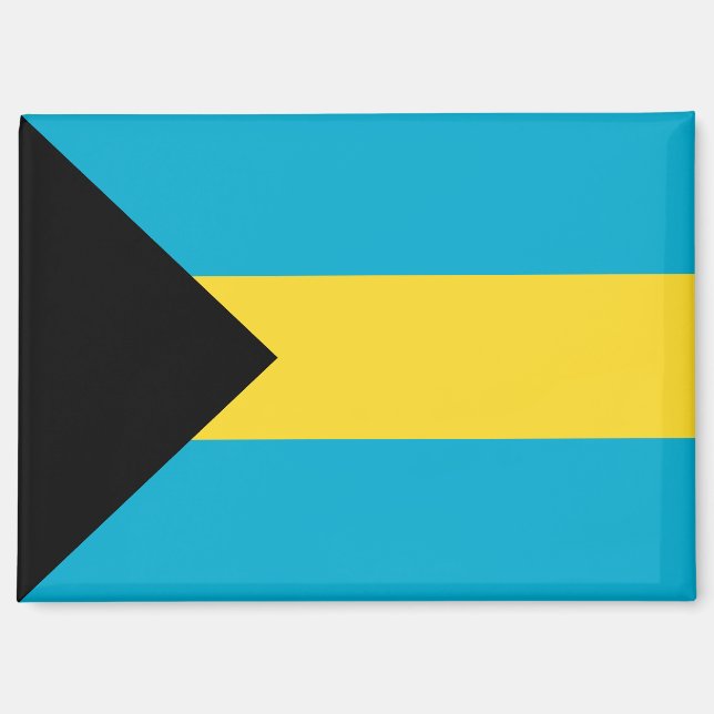 Nationalflagge des Bahamas-Rectangle-Magneten Magnet (Vorderseite)