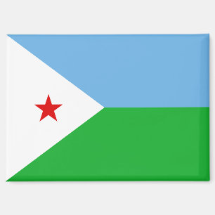 Nationalflagge des Dschibuti-Rectangle-Magneten Magnet