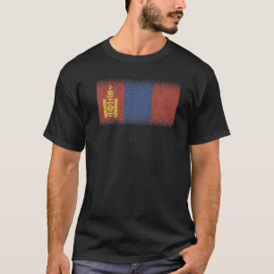 Nationalflagge des Mongolei-Souvenirs für Männer F T-Shirt