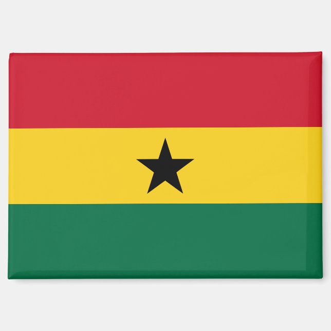 Nationalflagge des Rectangle-Magneten von Ghana Magnet (Vorderseite)
