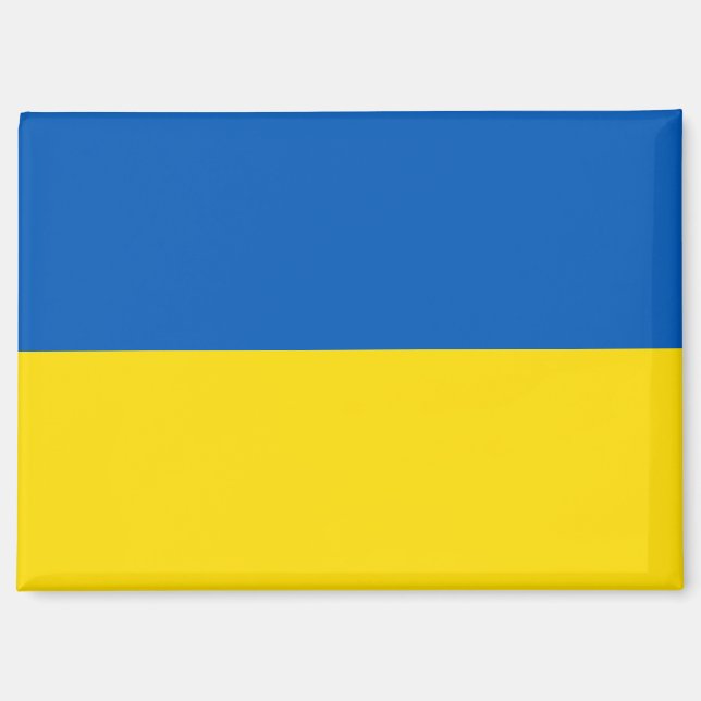 Nationalflagge des Rektangle-Magneten der Ukraine Magnet (Vorderseite)