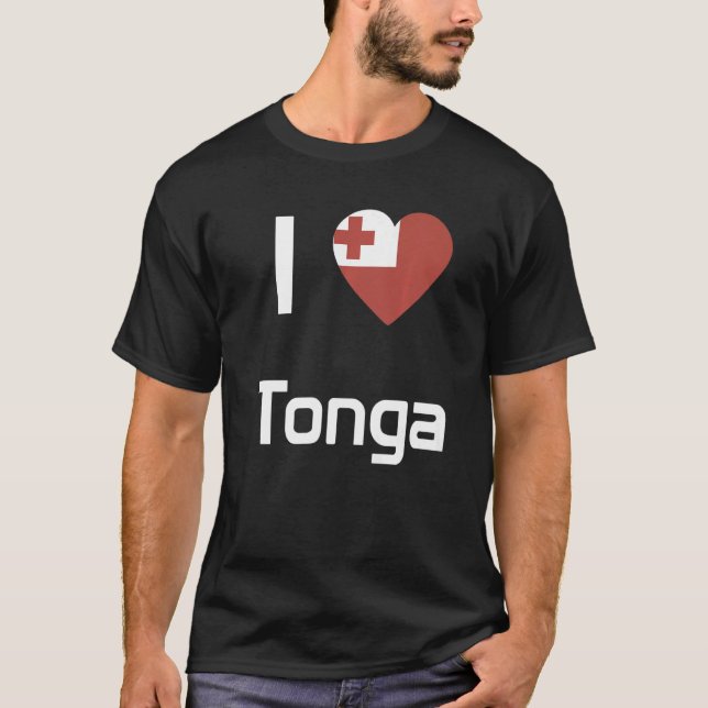 Nationalflagge des Souvenirs von Tonga für Männer  T-Shirt (Vorderseite)