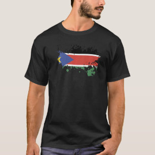 Nationalflagge des Südsudan-Souvenirs für Männer F T-Shirt