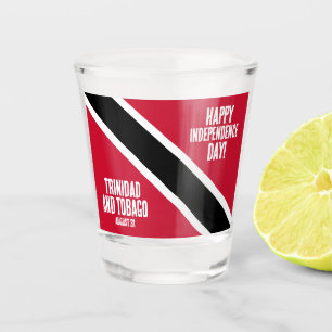 Nationalflagge des Trinidad und Tobago Schnapsglas