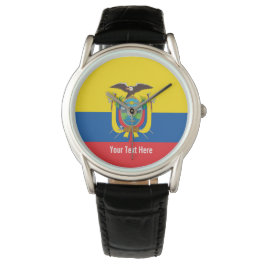 Nationalflagge Ecuadors Armbanduhr