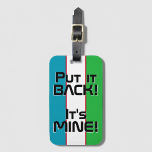 Nationalflagge Funny Patriotic Gepäckanhänger