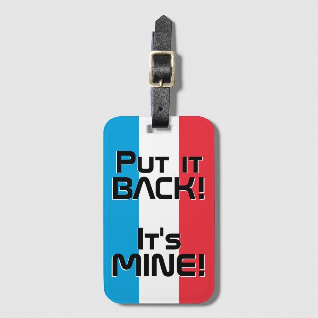 Nationalflagge Gepäckanhänger (Vorderseite Vertikal)