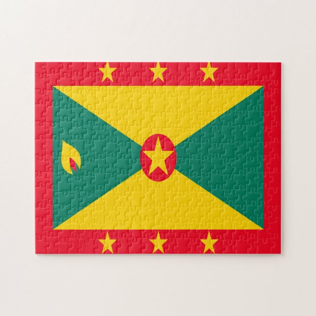 Nationalflagge Grenada Karibik. Puzzle (Horizontal)