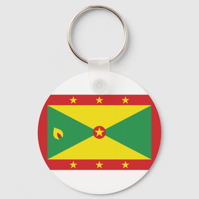 Nationalflagge Grenada Schlüsselanhänger (Vorderseite)