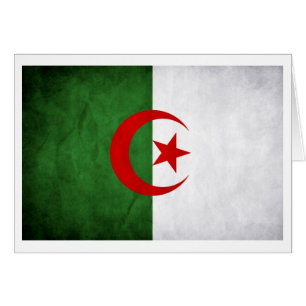 Nationalflagge Grunge Algerien