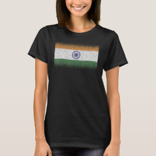 Nationalflagge Indiens Souvenir für Männer Frauen T-Shirt