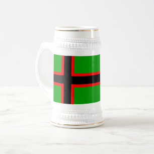 Nationalflagge Kareliens Bierglas