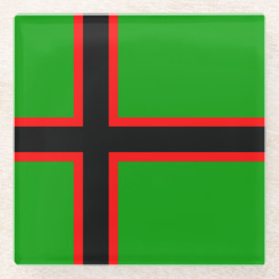 Nationalflagge Kareliens Glasuntersetzer